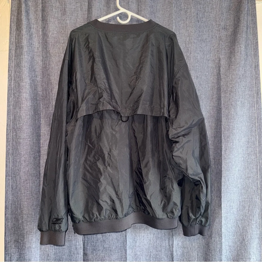 Vintage Oakland Raiders Reebok‎ Jacket Men’s XXL Black Y2K Windbreaker